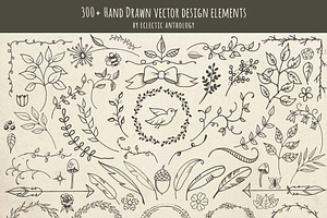 Hand Drawn Vector Design Elements