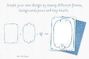 Watercolor Blue Frames Borders, an Object Graphic by Solo Art Original (Thumbnail 7 of 15)