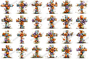 Floral Easter Cross Clipart, an Illustration by designcity5 (Thumbnail 2 of 5)