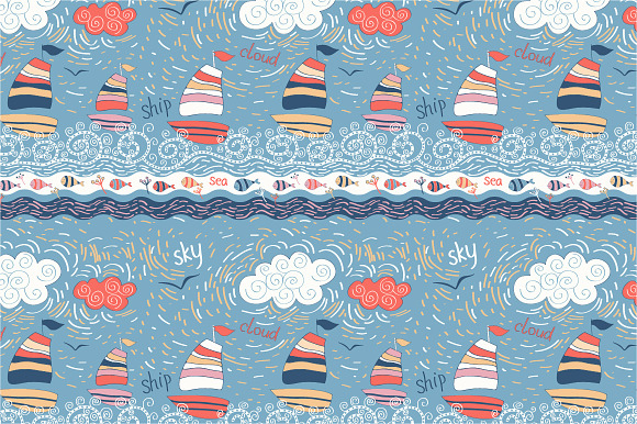 Seamless Pattern Sea