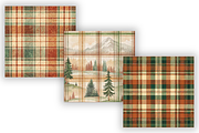 Elegant Plaid Fall Pattern Bundle, a Pattern Graphic by FloridPrintables (Thumbnail 5 of 8)