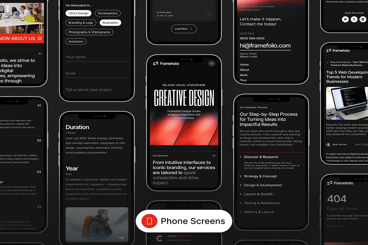 Digital Agency Website UI Kit, an UI Kit Template by Creative Perspective (Photo 6 of 7)