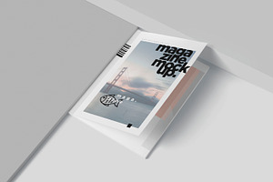 A4 Magazine Cover & Spread Mockups