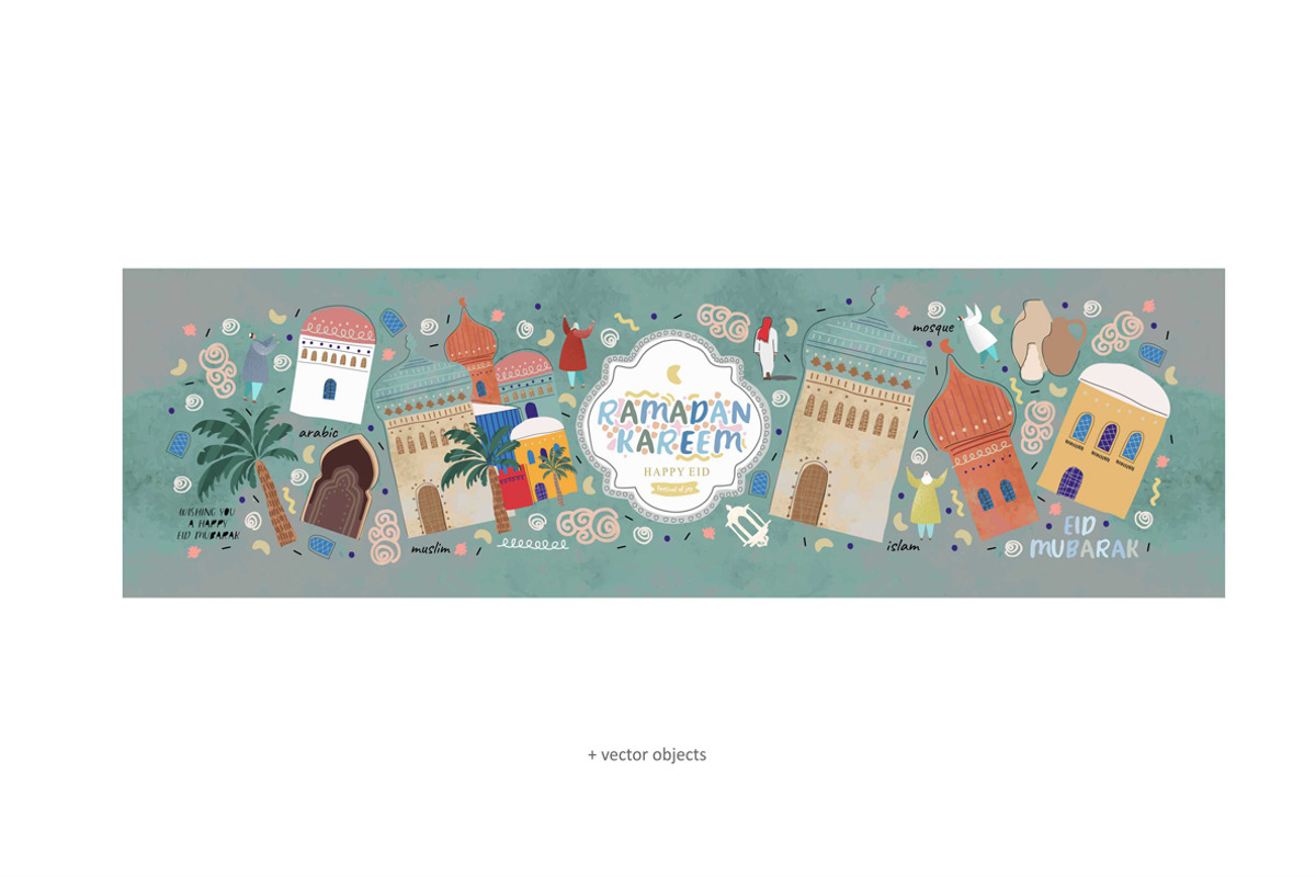 Ramadan Kareem! Eid Mubarak!, an Illustration by Ardea-studio (Photo 2 of 2)