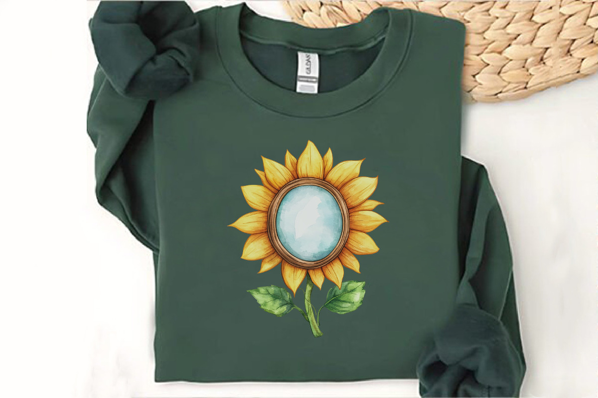 Sunflower Mother's Day Clipart, an Illustration by Watercolor design (Photo 10 of 12)