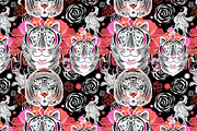 Patterns and portraits of tigers, a Pattern Graphic by Tanor (Thumbnail 6 of 7)