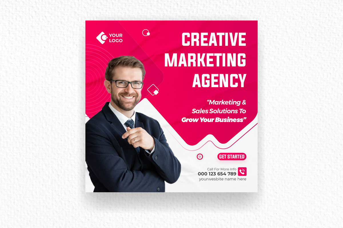 Digital Marketing Agency Social Medi, a Social Media Template by Mk_Studio (Photo 2 of 6)