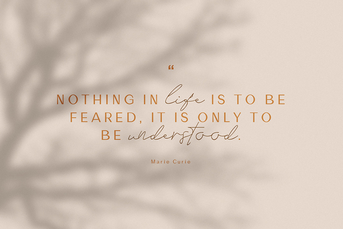 Marie Curie - Sans & Script, a Sans Serif Font by AndrewPixelType (Photo 4 of 9)