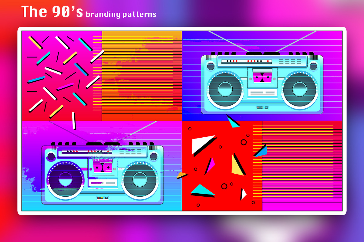 The 90's branding patterns, a Pattern Graphic by Polar Vectors (Photo 6 of 21)