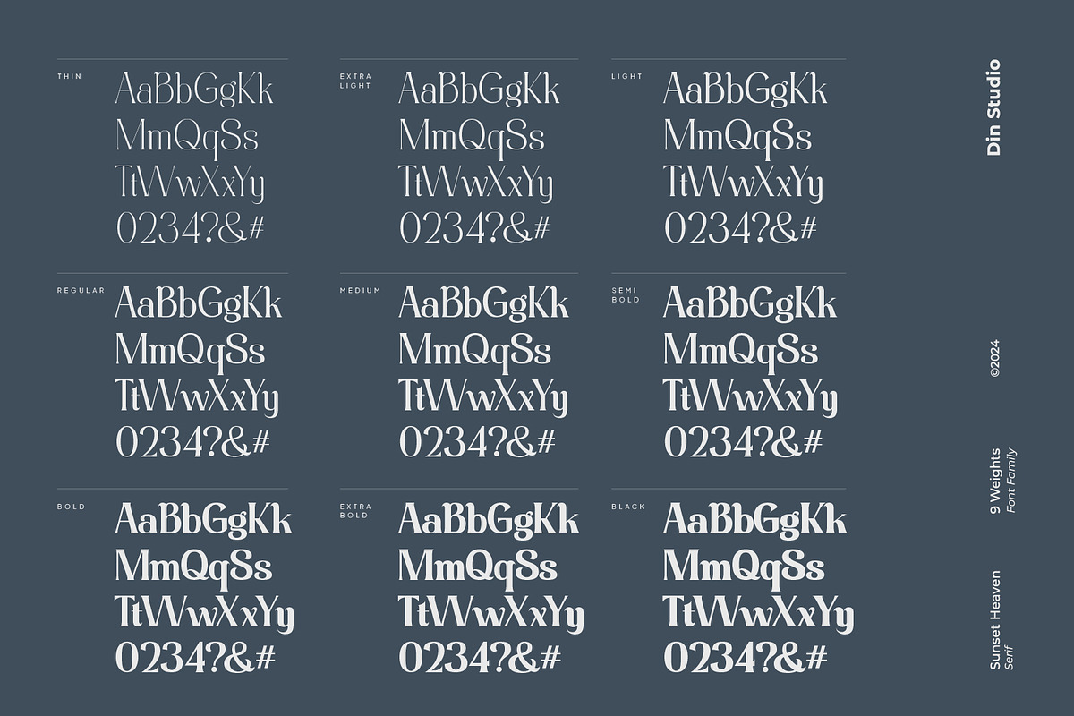 Sunset Heaven, a Serif Font by din-studio.com (Photo 4 of 15)