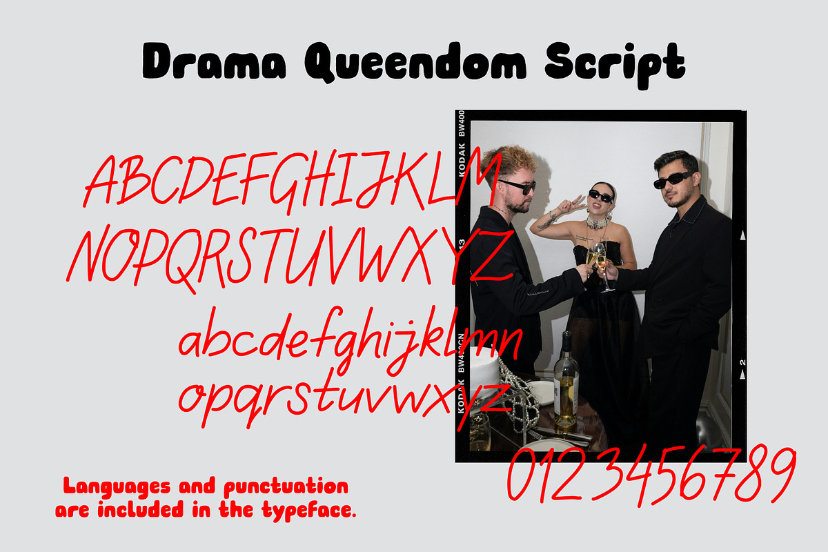 Drama Queendom Playful Vibe Duo, a Sans Serif Font by Struvictory.art (Photo 5 of 10)
