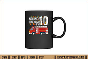 Sound The Alarm I’m 10 Birthday Boy, an Illustration by Handy Arts Studio (Thumbnail 3 of 3)