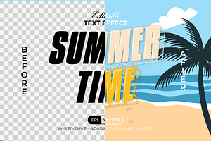 Summer Time Text Effect