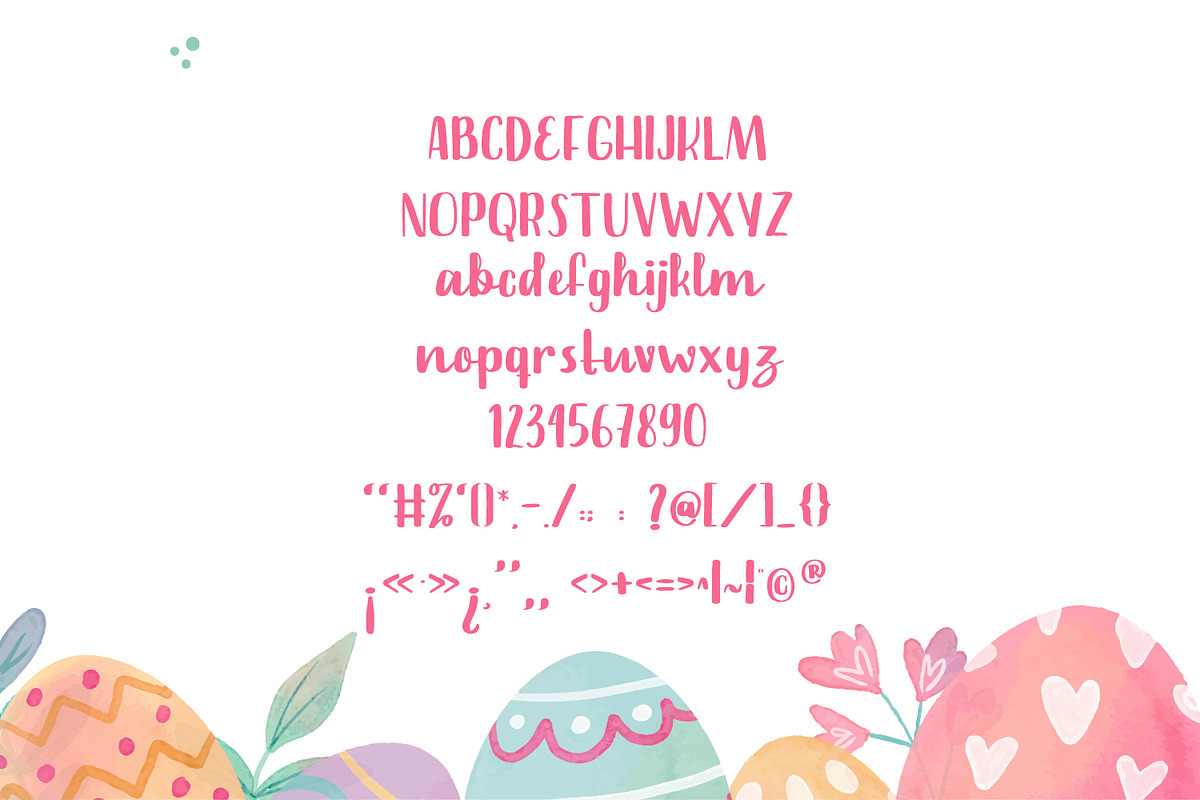 Happy Easter - Bunny Easter Theme, a Handwritten Font by TrimStudio (Photo 7 of 7)