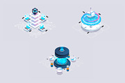 Set isometric illustrations for web., a Technology Illustration by Andrew_Derr (Thumbnail 3 of 5)