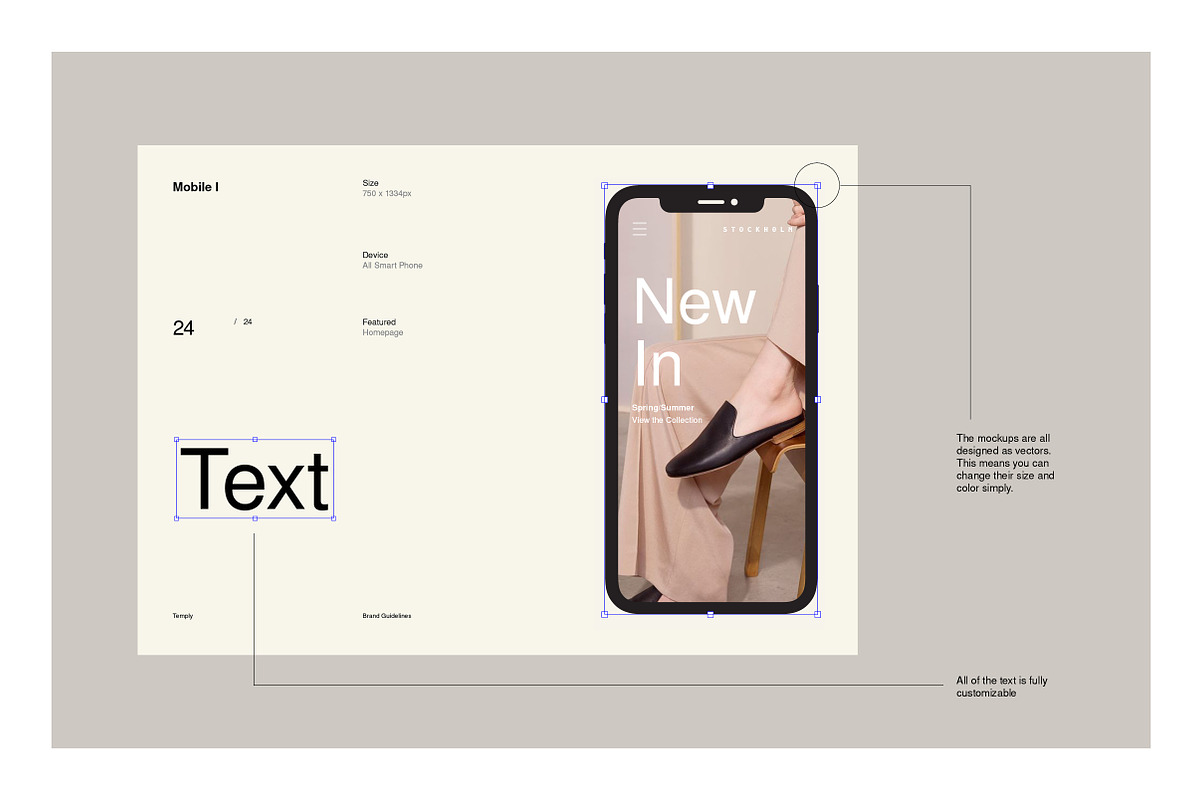 Brand Guidelines, a Brochure Template by T E M P L Y (Photo 13 of 19)