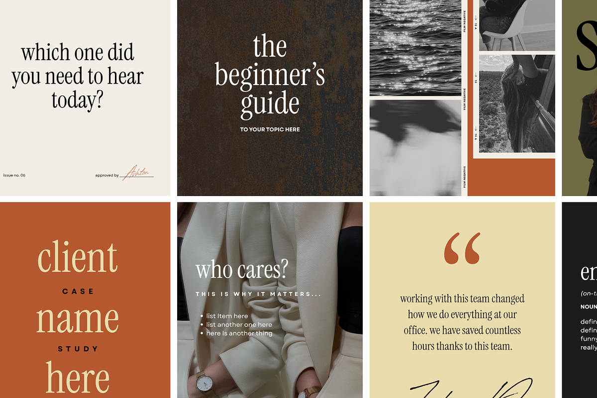 FOLIO | Canva Instagram Templates, a Social Media Template by Small Studio (Photo 4 of 6)