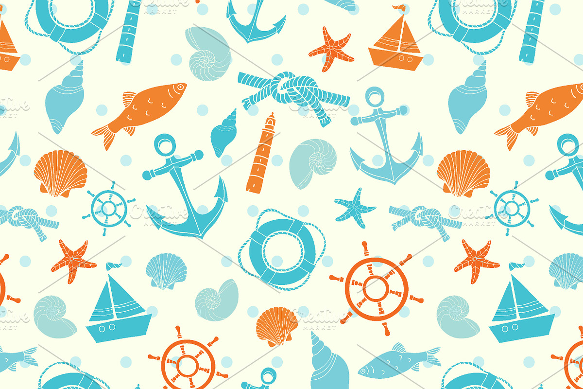 Vector sea patterns.