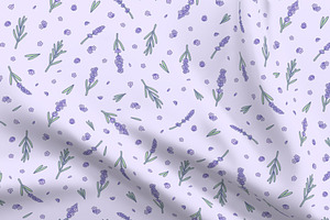 French Lavender Flower Pattern