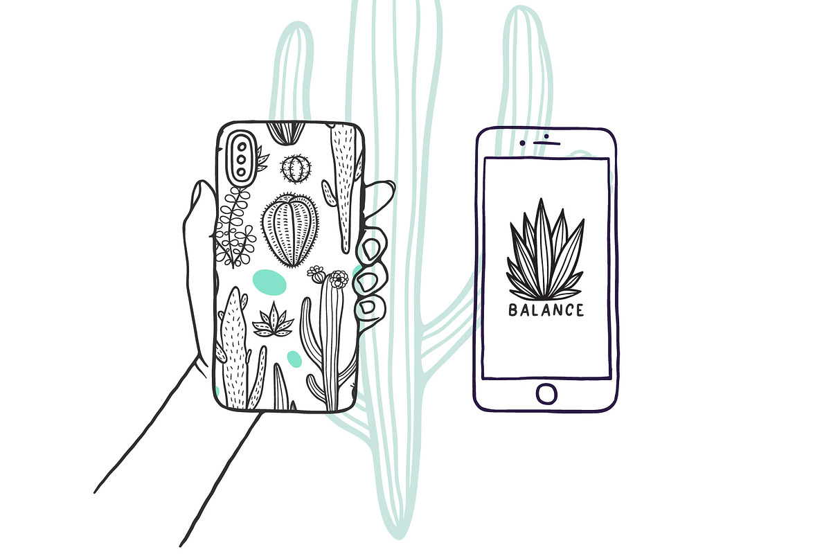 10 Cactus Patterns, a Pattern Graphic by Apolinarias Art (Photo 7 of 9)