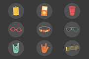 Things in Music Festivals-44 Vectors, an Illustration by Little Pixel Shop (Thumbnail 4 of 5)