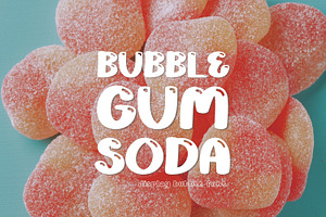 Bubble Display Font - Bubblegum Soda