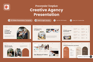 Aurevo - Creative Agency PowerPoint, a Presentation Template by SLAB! Design