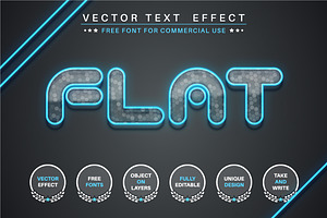 Flash Glass - Editable Text Effect