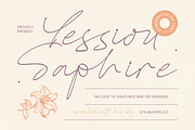 Yessiou Saphire Handwritten Ink, a Script Font by stylishtype.co (Thumbnail 1 of 20)