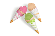 Ice Cream Cone Paper Mockup, a Cups & Container Mockup by DSNA Mockup (Thumbnail 2 of 3)