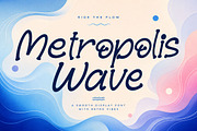 Metropolis Wave, a Handwritten Font by Wow Magic (Thumbnail 3 of 4)