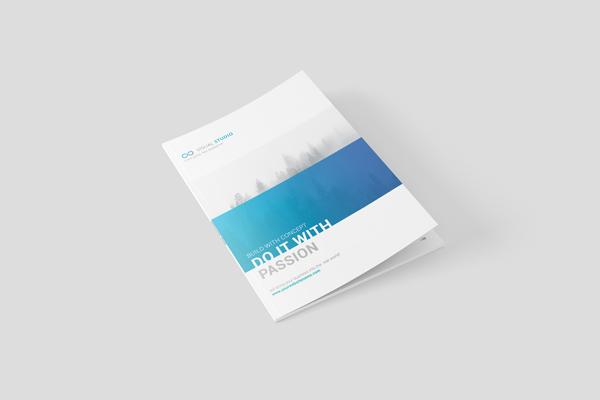 A4 Magazine / Brochure Mock-Up, a Books & Magazine Mockup by Toasin Studio
