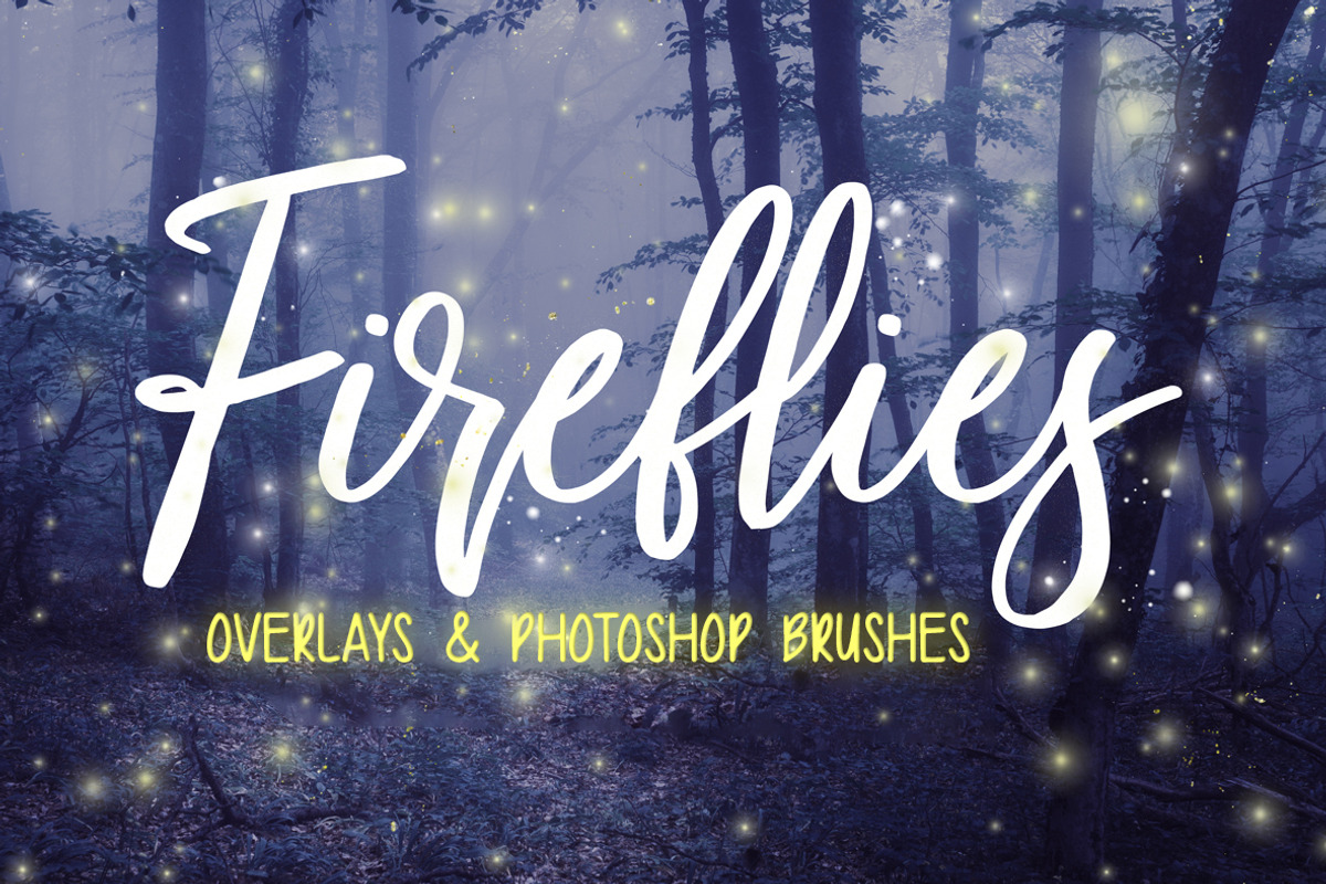 Firefly OVERLAYS + PHOTOSHOP BRUSHES, a Brush Add-On by Photohacklovers (Photo 3 of 9)
