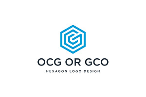 OCG Or GCO Hexagon Logo Design