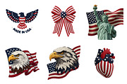 4th of July Latch Hook PNG Bundle, an Illustration by SinaCreation (Thumbnail 2 of 11)