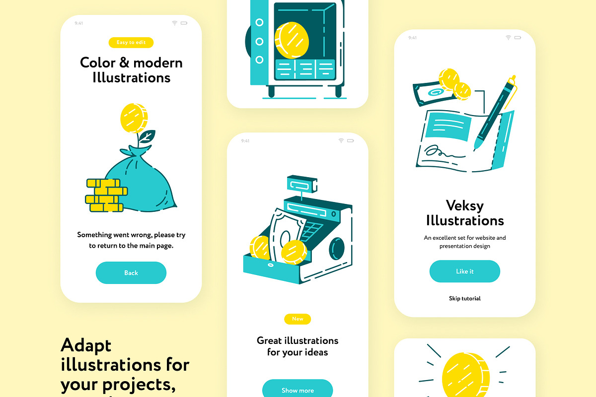 Veksy Finance Illustrations, a Finance Illustration by Welovegraphics (Photo 3 of 7)