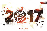 New Year Party Flyers Bundle - Vol 1, a Flyer Template by Allies Interactive (Thumbnail 1 of 7)