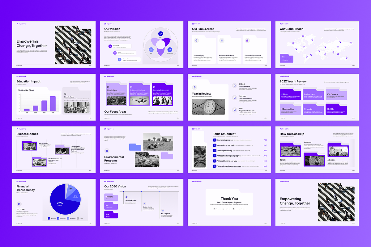 Social Impact Power Point Template, a Presentation Template by SLAB! Design (Photo 2 of 3)