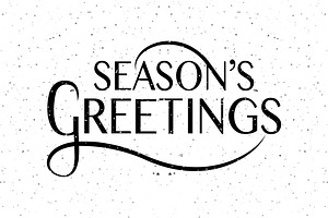Season's Greetings Typography