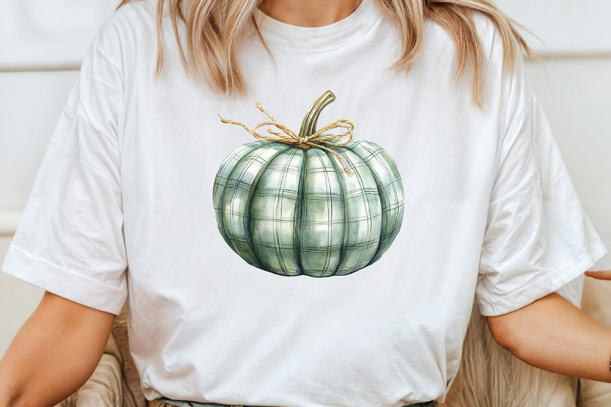 Autumn Plaid Pumpkin Clipart, an Illustration by CraftArtStudio (Photo 4 of 6)