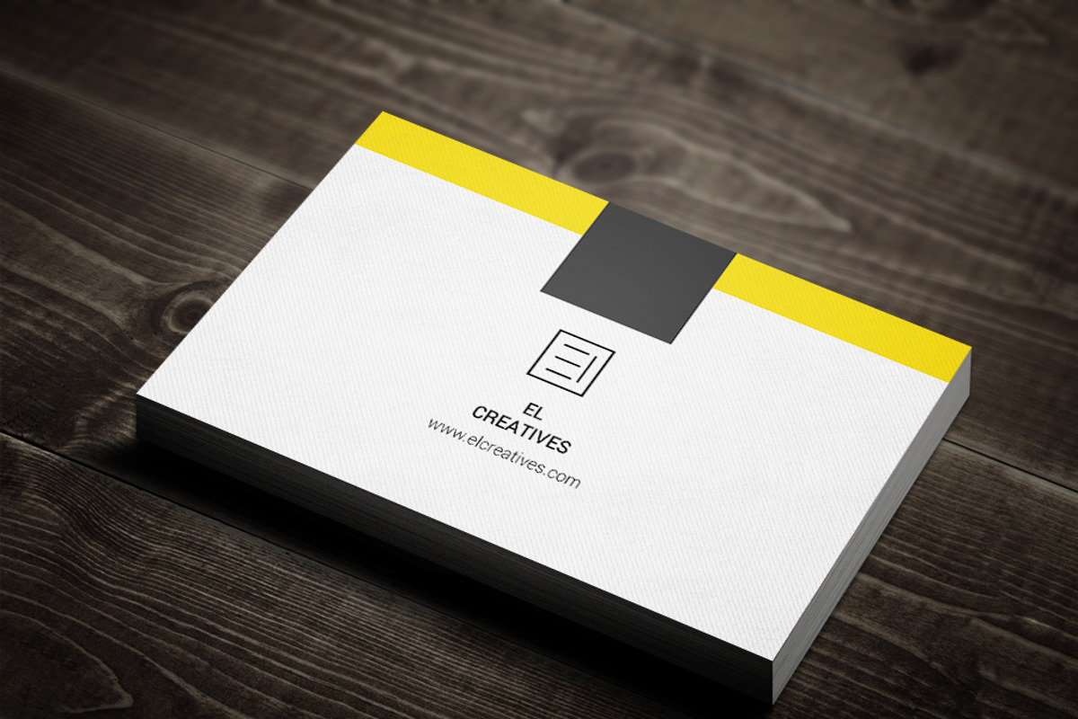 Creative Yellow Business Card, a Business Card Template by bouncy (Photo 4 of 4)