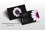 Floral Business Card, a Business Card Template by FakhiiDesigns (Thumbnail 3 of 3)