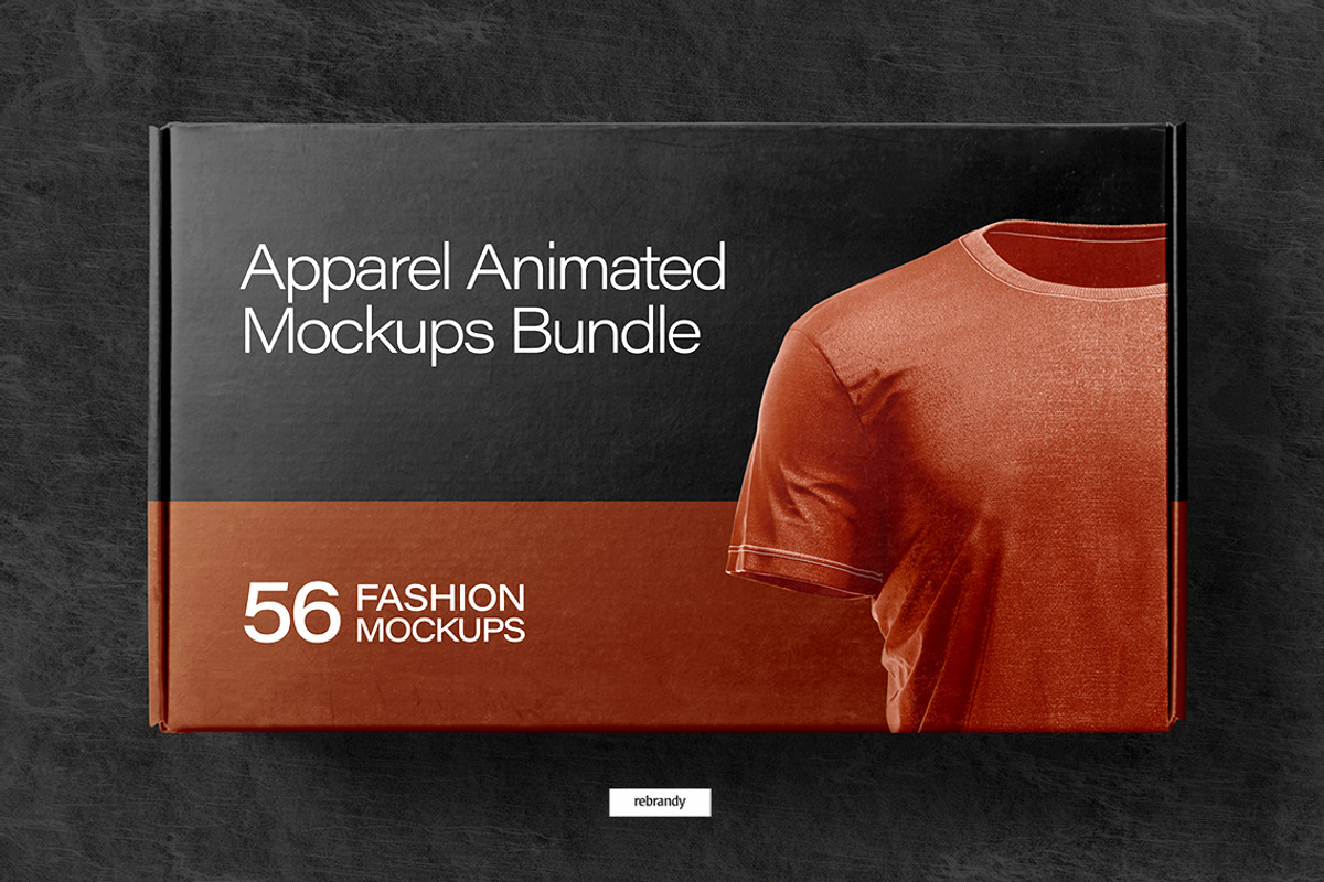 Apparel Animated Mockups Bundle, an Apparel Mockup by rebrandy (Photo 1 of 14)