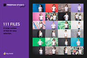 111 Kids T-Shirt Mock-Up Set, a Shirt Mockup by Freeman Studio (Thumbnail 4 of 24)