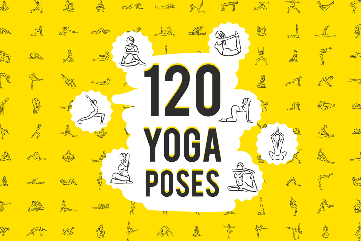 120 yoga poses set, an Icon by Artha Design Studio (Photo 1 of 2)
