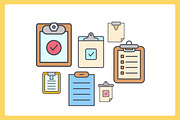 Clipboard and Document Icons Set, an Icon by Designfour (Thumbnail 3 of 3)
