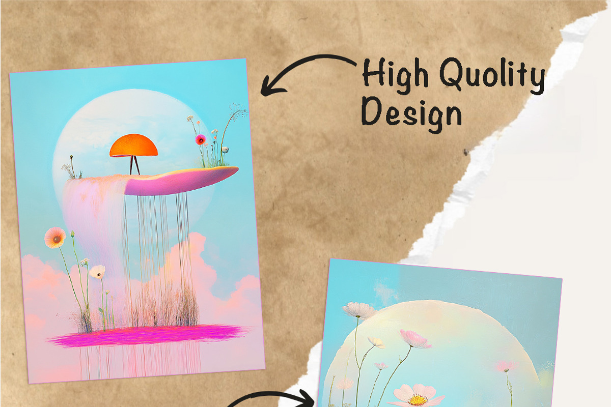 Spring Awakening Vibrant Papers, a Decorative Illustration by Fusion Dream (Photo 6 of 8)