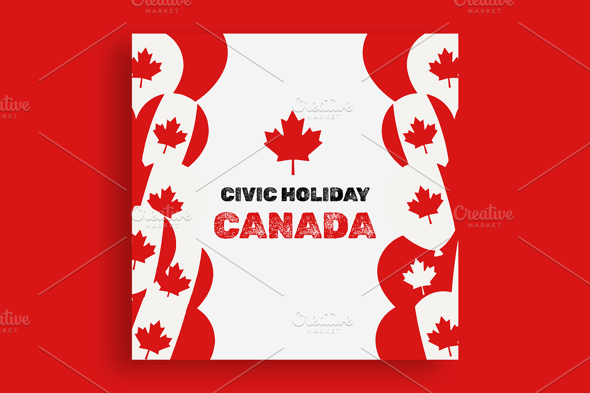 Canada Civic Holiday Banner Design, a Social Media Template by nandinigraphics (Photo 1 of 3)