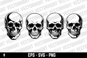 Illustration of a human skull, a Person Illustration by Vectorhight