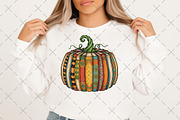 Retro Fall Book Pumpkin Png, an Illustration by Craft Nest (Thumbnail 6 of 6)